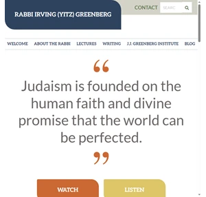 rabbi irving (yitz) greenberg