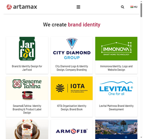 artamax budapest logo design brand identity website design
