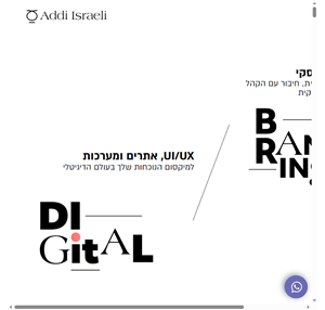 עדי ישראלי - סטודיו לעיצוב מיתוג ובניית אתרים מעצבת גרפית נס ציונה tel aviv-yafo israel