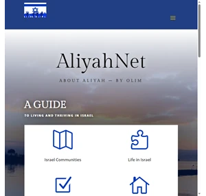 aliyahnet - aliyah resources for potential olim by olim
