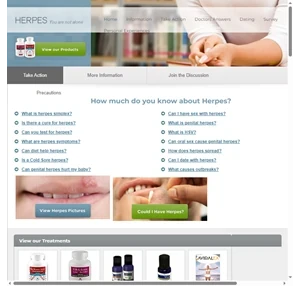 Herpes Information and products