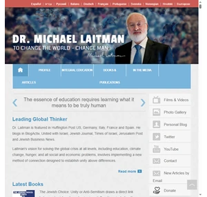 dr. michael laitman to change the world - change man