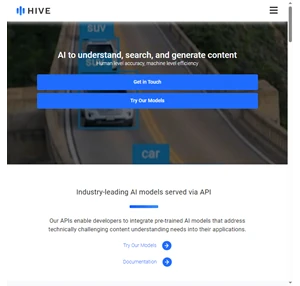 ai to understand search and generate content hive ai