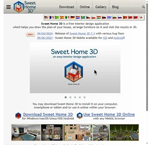 sweet home 3d - draw floor plans and arrange furniture freely