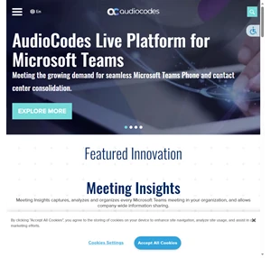 audiocodes - voice dna for the digital workplace