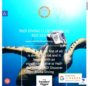 padi diving club "nautilus red sea" eilat