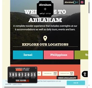 abraham official website hostels tours