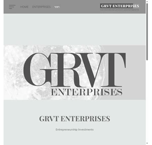 GRVT ENTERPRISES יזמות והשקעות
