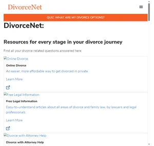 Divorce. Family Law Lawyers Legal Information DivorceNet