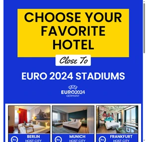euro 2024 best hotels - dream factory