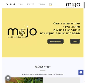 mojo - פיתוח צוות ניהולי מיתוג אישי שימור עובדים ות התפתחות אישית ומקצועית