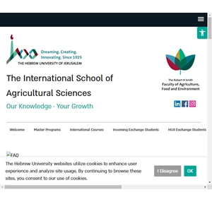 the international school of agricultural sciences
