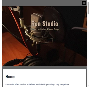 ron studio hebrew localization sound design