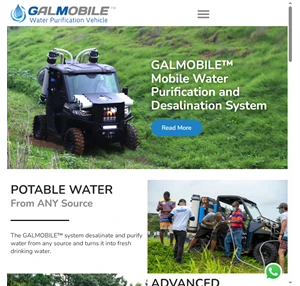 galmobile mobile water purification and desalination system