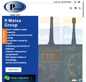 batteries enclosures and more - p.weiss - importing for you since 1939