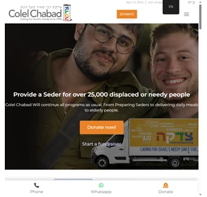 colel chabad charity for israel donate to jewish charity