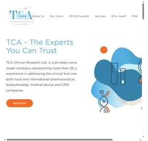 TCA Clinical Research Ltd. Leading CRO Israel Clinical Trials CRA Israel