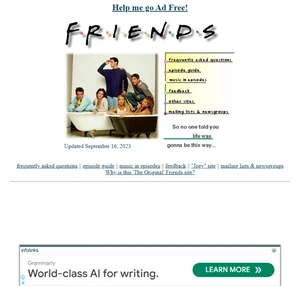 The Original Friends Site