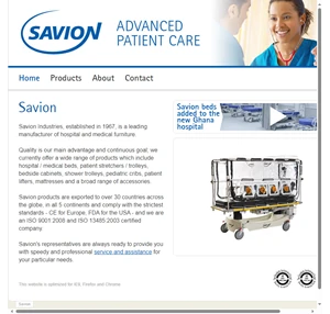 savion industries - medical equipment