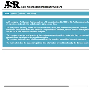 A.S.R - Avi Sasson Representatives LTD