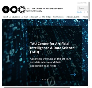 TAD - Center for Artificial Intelligence Data Science Tel Aviv University