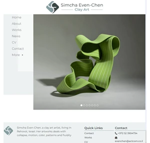 Clay Art Artist- Simcha Even-Chen - Homepage