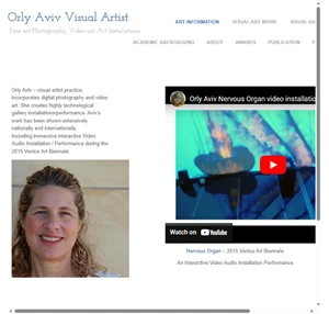 Orly Aviv Visual Artist Fine art Photography Video art Art Installations
