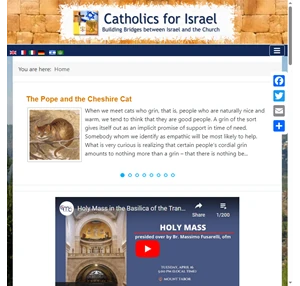 קתולים למען ישראל - ישוע המשיח תפארת ישראל