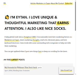 eb. eytan buchman marketer and cookie battter lover