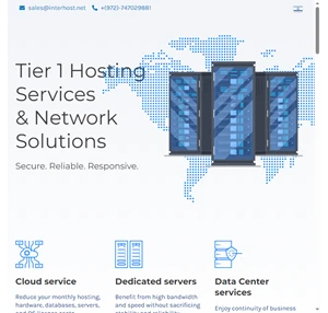 Interhost Tier 1 Hosting Services Network Solutions In Israel