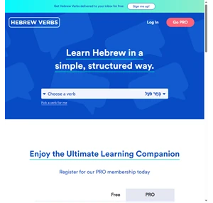 Learn Hebrew Online - Hebrew Verbs