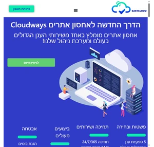 אחסון אתרים בענן בחברת Cloudways (קלאודוויז) - EasyCloud