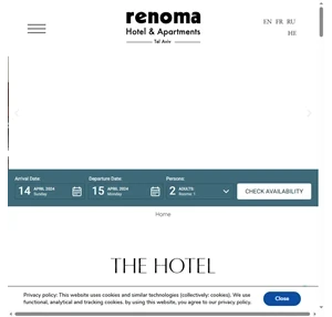 Renoma Boutique Hotel Luxury Serviced Apartments in Tel Aviv