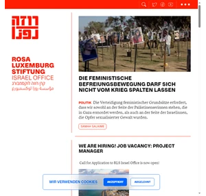 Startseite Rosa Luxemburg Stiftung Israel