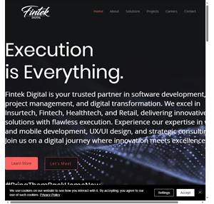 Fintek Digital Execution is Everything
