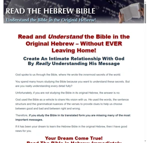 Read the Hebrew Bible