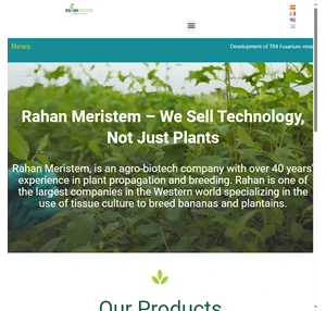 Rahan Meristem agro-biotechnology company