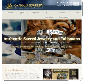 ka gold jewelry - authentic sacred geometry jewelry and talismans