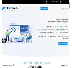 EzWeb בניית אתרים באר שבע בניית אתרים שיווק דיגיטלי קידום אתרים