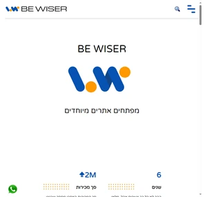 חברה לבניית אתרים מיוחדים ופיתוח תבניות לוורדפרס BE WISER