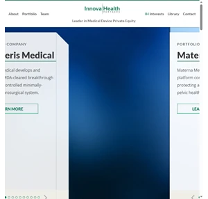 InnovaHealth Partners Leader In Medical Device Private Equity