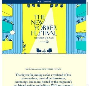 The New Yorker Festival 2023