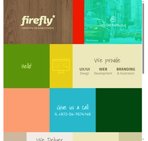 FIREFLY - creative design studio UX UI Design Website Development Ran Shenberger - 