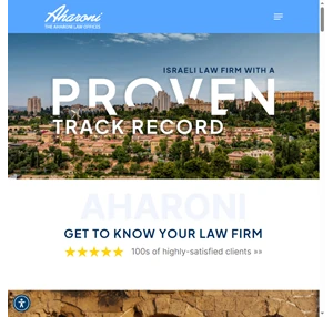 Israeli Law Firm Aharoni Law Firm Free 1-Hr Consultation