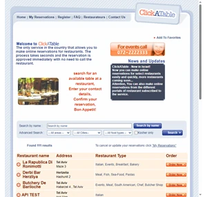  ClickATable - Online restaurant reservations 