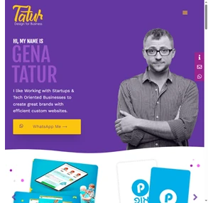 Tatur - Design For Business Brand Strategy UX Web Design - Portfolio