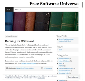 Free Software Universe The experience of a free software community member