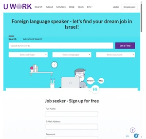 UWORK - Finding jobs for foreign languages speakers