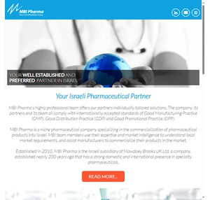 Your Israeli Pharmaceutical Partner - MBI Pharma