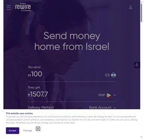 International Money Transfer from Israel - Send money with Rewire by Remitly